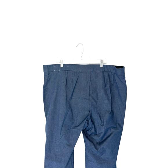 Talbots Plus Blue Office Career Work Office Portland Straight Leg Trouser 24W - Picture 9 of 14